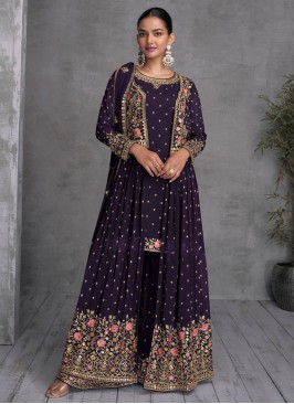 Violet Engagement Readymade Salwar Kameez