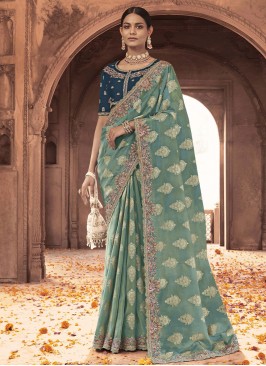 Viscose Classic Saree in Blue