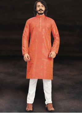 Vivacious Orange Kurta Set