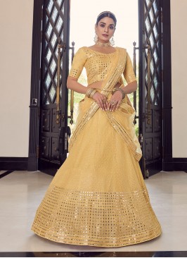 Vivid Georgette Engagement Lehenga Choli