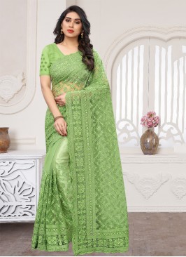 Vivid Resham Reception Designer Saree