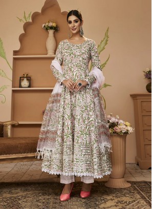 Voguish Gota Work Multi Colour Cotton Trendy Straight Salwar Suit