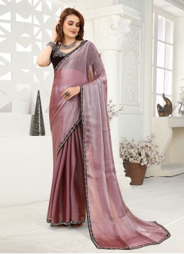 Voguish Lace Organza Contemporary Saree