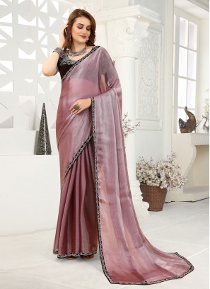 Voguish Lace Organza Contemporary Saree