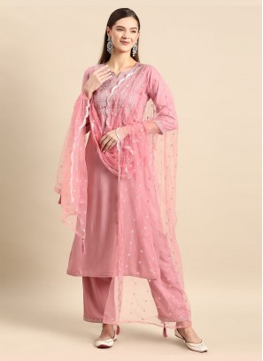 Voluptuous Pink Salwar Kameez