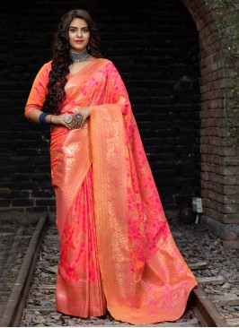 Weaving Banarasi Silk Designer Traditional Saree i