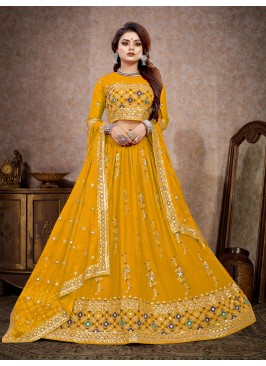 Wedding Function Wear Pink ColorViscose Georgette Lehenga Choli