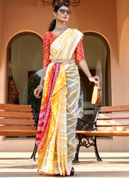 Weight Less Saree in Multi Colour