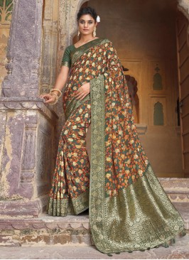 Whimsical Contemporary Style Saree For Mehndi