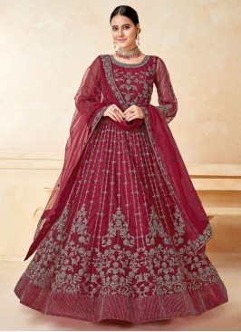 Whimsical Maroon Salwar Kameez