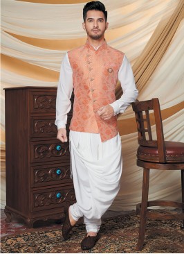 White Color Kurta With Jacket