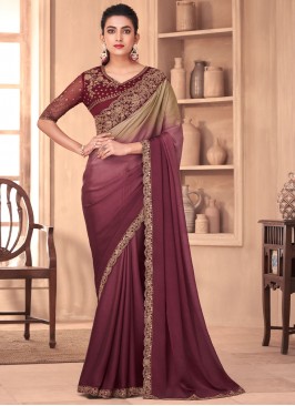 Wine Festival Shaded Saree