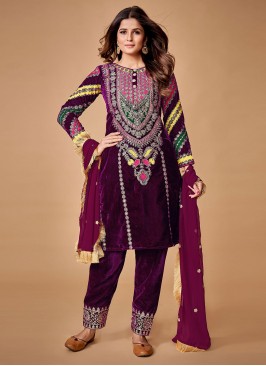 Wine Thread Festival Readymade Salwar Kameez