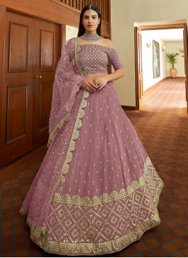 Winsome Georgette Resham Trendy Lehenga Choli