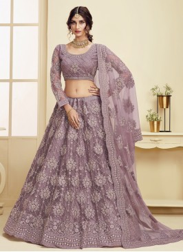 Winsome Stone Work Net Lehenga Choli