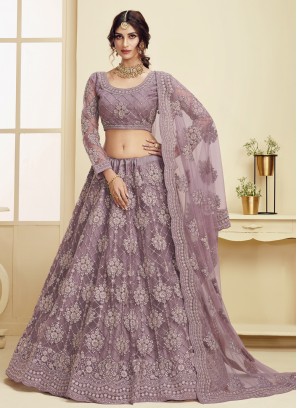 Winsome Stone Work Net Lehenga Choli