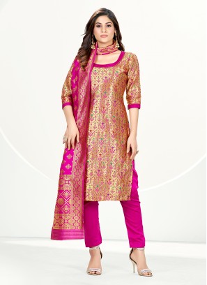Wonderous Banarasi Silk Pant Style Suit