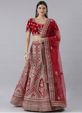 Wonderous Zari Silk Trendy Lehenga Choli