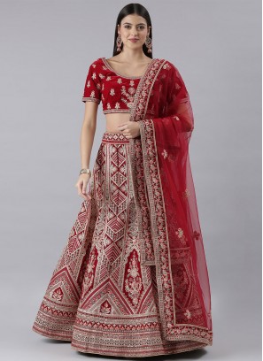 Wonderous Zari Silk Trendy Lehenga Choli