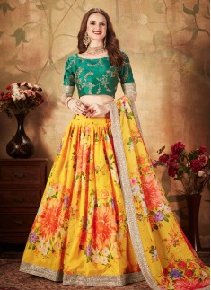 Yellow Color Designer Lehenga Choli