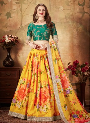 Yellow Color Designer Lehenga Choli