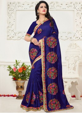 Zari Silk Saree in Blue