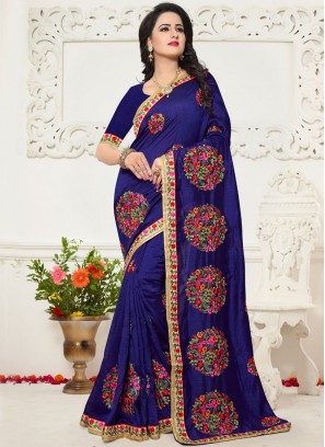 Zari Silk Saree in Blue