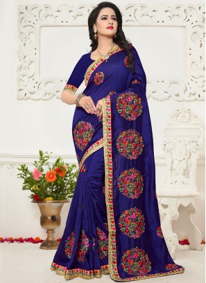 Zari Silk Saree in Blue