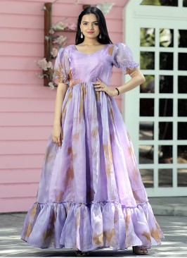 Zesty Lavender Reception Trendy Gown