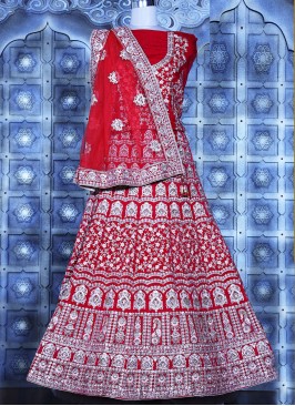 Zesty Velvet Lehenga Choli